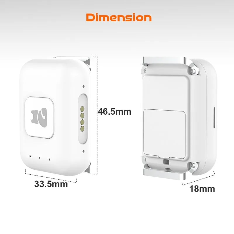Pet GPS AGPS Tracking Device 4G Pet GPS Tracker Collar SOS Geofence Historical Track Health Data Monitoring for Cats and Dogs