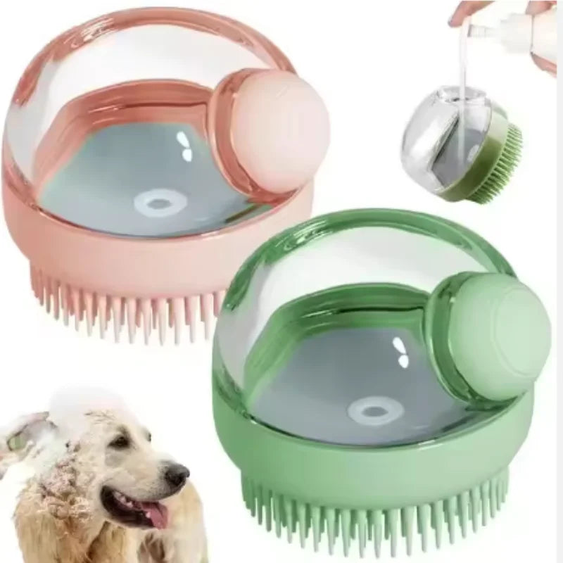Pet Bathing Brush Soft Silicone Massager Shower Gel Bathing Brush Clean Tools Comb Dog Cat Cleaning Grooming Supplies