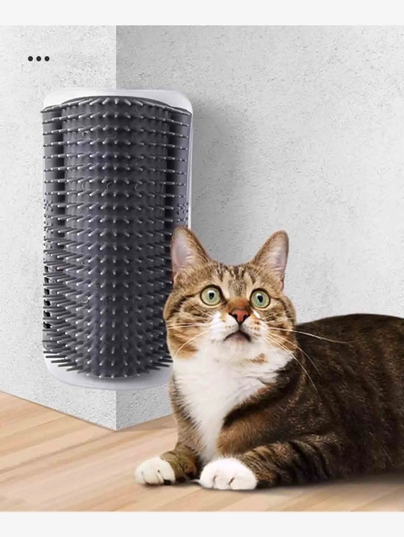Cat Massage Tool Pet Hair Removal Massage Comb Wall Corner Self Cleaning Rubbing Brush Cats Toys Pet Beauty Supplies Cat Supplie