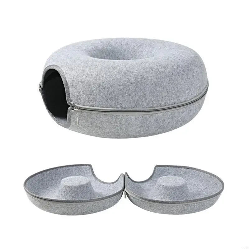 Soft Felt Cat Hideaway Tunnel