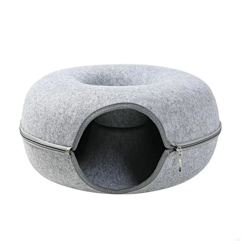 Soft Felt Cat Hideaway Tunnel