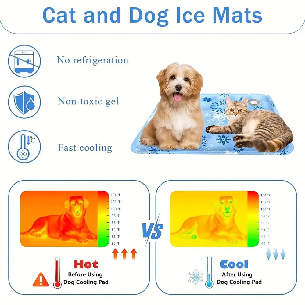 Summer Pet Mat, Pet Ice Mat, Dog Mat, Dog Bed Mat, Pet Ice Silk Mat, Cooling Mat, Pet Supplies