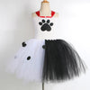 Dalmatians Dog Tutu Dress for Baby Girls White Black Spotted Dog Halloween Costumes Kids Puppy Outfits Children Animal Clothes