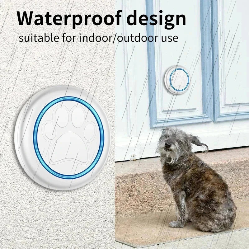 Pet Touch Ringer Button Bell 300M/984ft Range 60 Songs High Volume Doorbell For Cat & Dog Training Door Bell Smart Home US EU