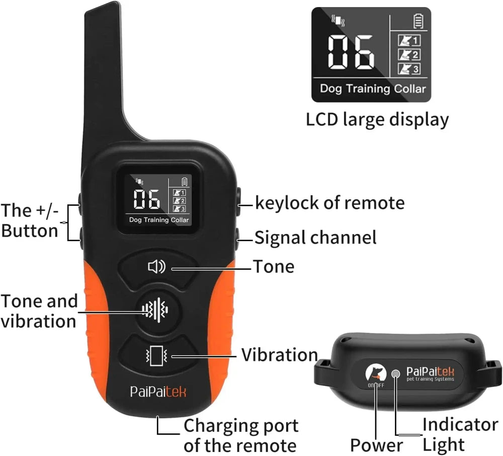 Safe Dog Training Collar No Shock