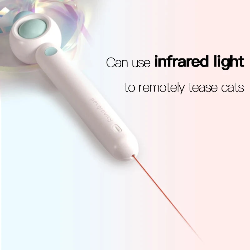 Interactive Feather Cat Teasing Stick