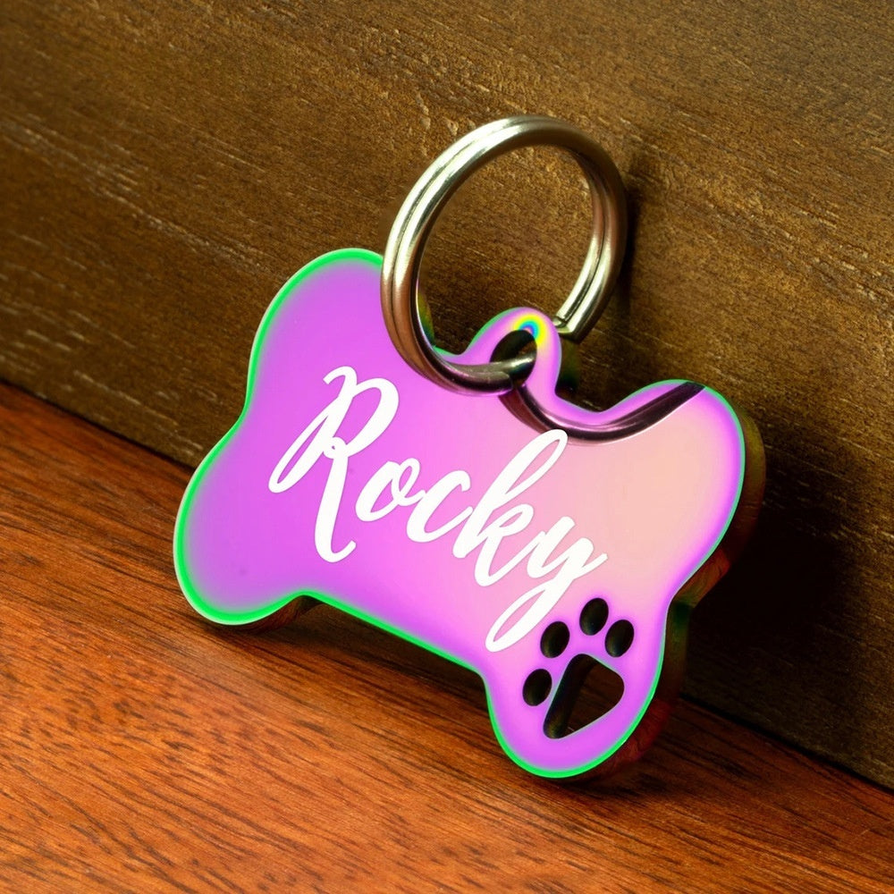 Creative Stainless Steel Lettering Keychain Heart-shaped