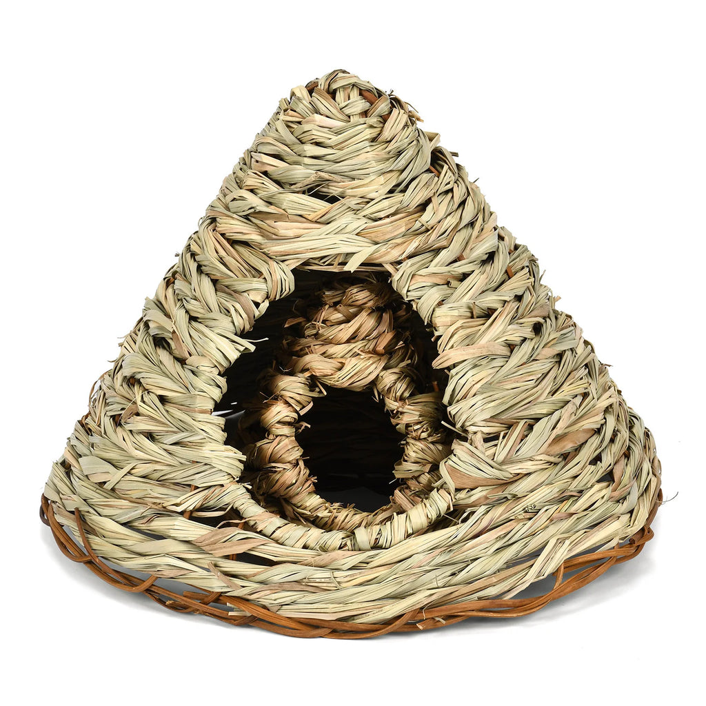 Hamster House Handmade Straw Cage Golden Bear Guinea Pig Hammock Basket Hamster Cage Small Pet Nest Bed Small Pet Supplies
