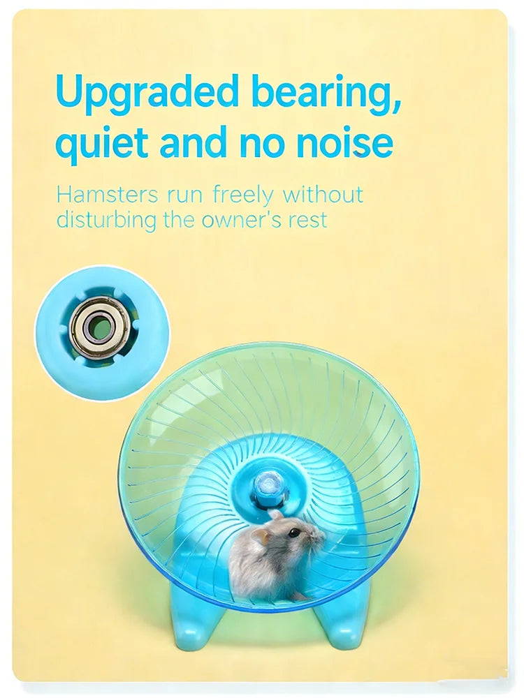 Silent Hamster Flying Saucer Running Disc Exercise Wheel For Golden Hamster Gerbil Mice Small Animals Pet Sports Toy Cage Supply