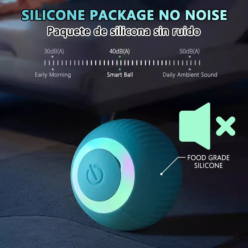 Cat Interactive Ball Smart Cat Toys Electronic Interactive Cat Toy Indoor Automatic Rolling Magic Ball PetAccessories