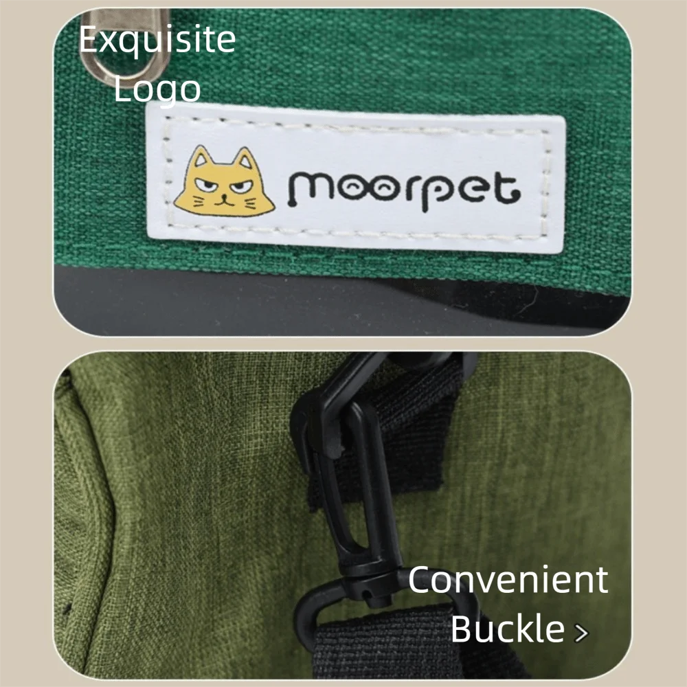 Fashion Portable Pet Takeaway Bag Clear View Handheld Chinchilla Outdoor Cage Oxford Large Space Pet Backpack Pet Supplies