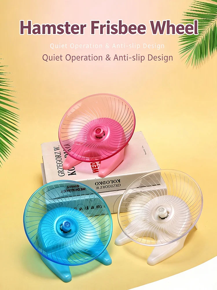 Silent Hamster Flying Saucer Running Disc Exercise Wheel For Golden Hamster Gerbil Mice Small Animals Pet Sports Toy Cage Supply