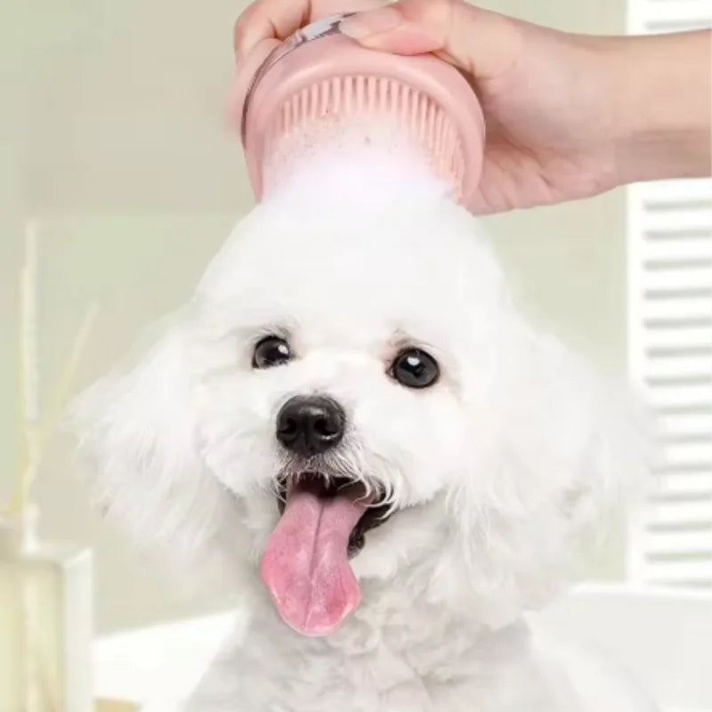 Pet Bathing Brush Soft Silicone Massager Shower Gel Bathing Brush Clean Tools Comb Dog Cat Cleaning Grooming Supplies