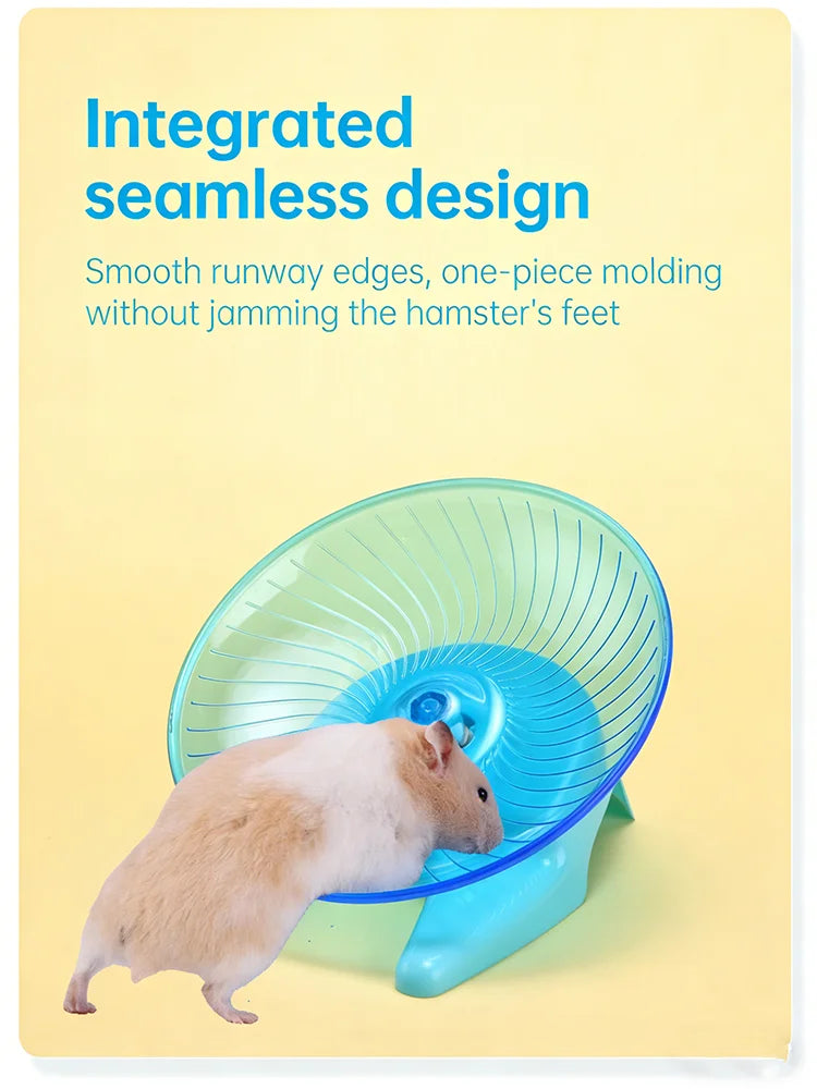 Silent Hamster Flying Saucer Running Disc Exercise Wheel For Golden Hamster Gerbil Mice Small Animals Pet Sports Toy Cage Supply