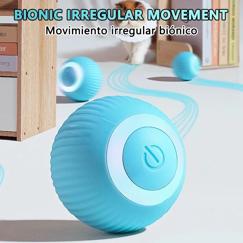 Cat Interactive Ball Smart Cat Toys Electronic Interactive Cat Toy Indoor Automatic Rolling Magic Ball PetAccessories