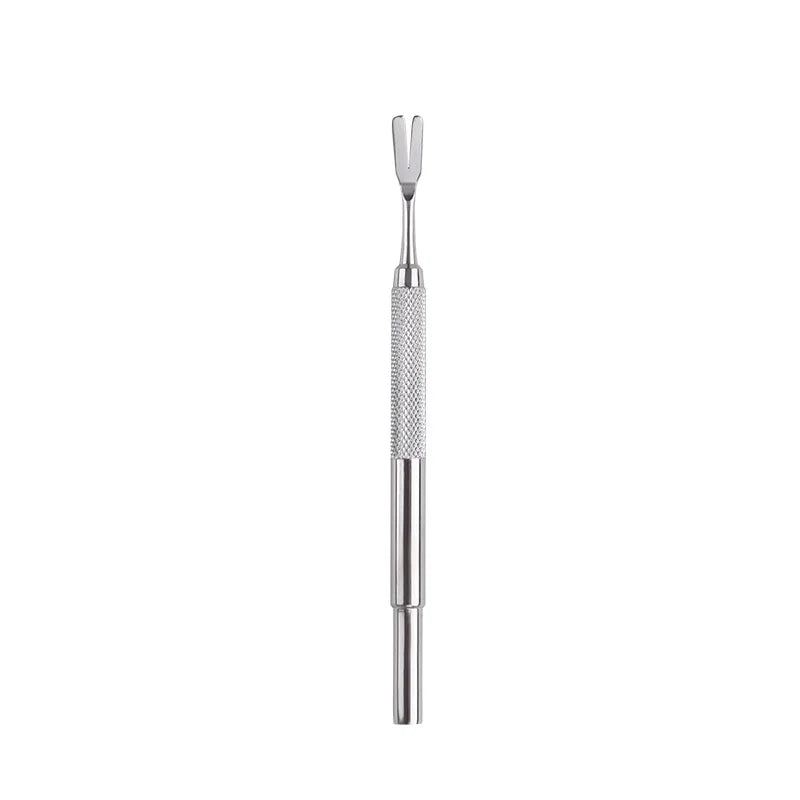 1pc-Stainless steel tick fork removal tool - effective pet flea and tick removal tweezers for dog care and cleaning