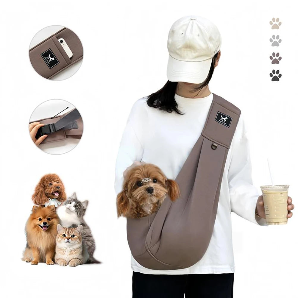Comfortable Dog Bag Pet Crossbody Shoulder Bag Outdoor Travel Portable Cat Puppy Sling Carrier Bag Pet Carrying Supplies