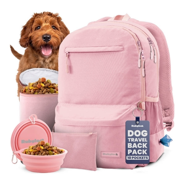Dog Supply Travel Backpack | Pet Essentials Backpack | Dog Adventure Gear Bag | Dog Travel Organizer Backpack | All-in-One Pet Travel Backpack | Pet Supplies Storage Backpack | Adventure Dog Gear Backpack | Doggy Essentials Carry Backpack | Outdoor Dog Travel Bag | Pet Companion Backpack