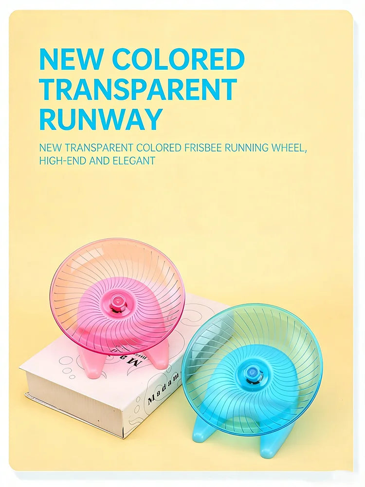 Silent Hamster Flying Saucer Running Disc Exercise Wheel For Golden Hamster Gerbil Mice Small Animals Pet Sports Toy Cage Supply