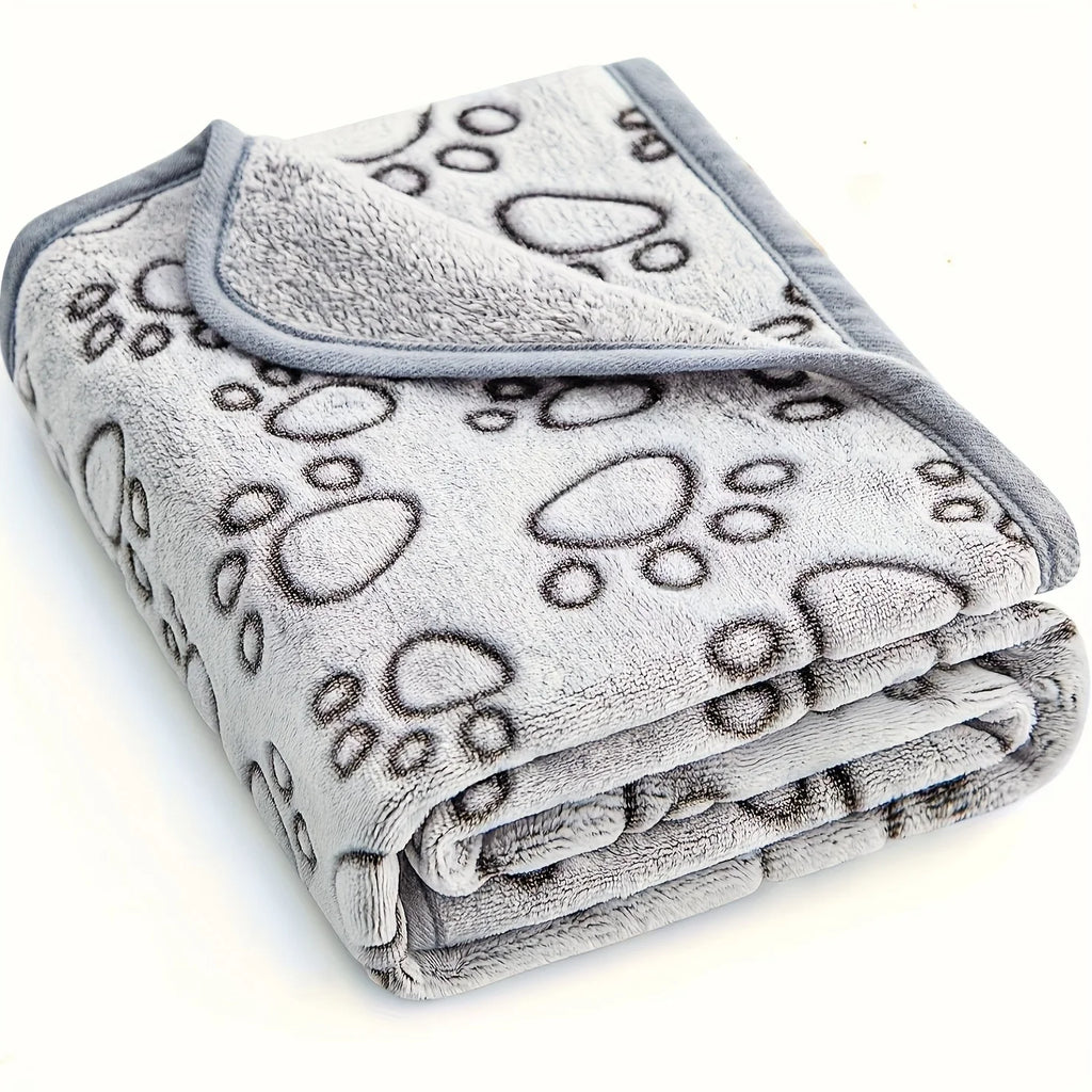 Soft Fluffy Pet Blanket Cute Cartoon Print Warm Comfortable Dog Cat Bed Mat High Quality Pet Sleeping Cover Blanket Pet Supplies