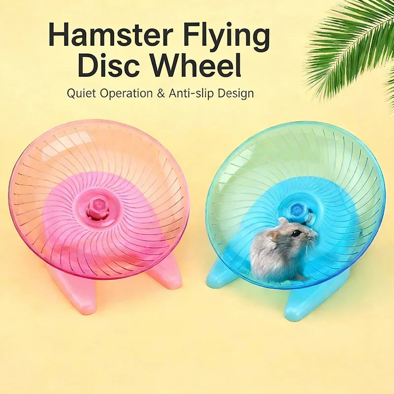 Silent Hamster Flying Saucer Running Disc Exercise Wheel For Golden Hamster Gerbil Mice Small Animals Pet Sports Toy Cage Supply