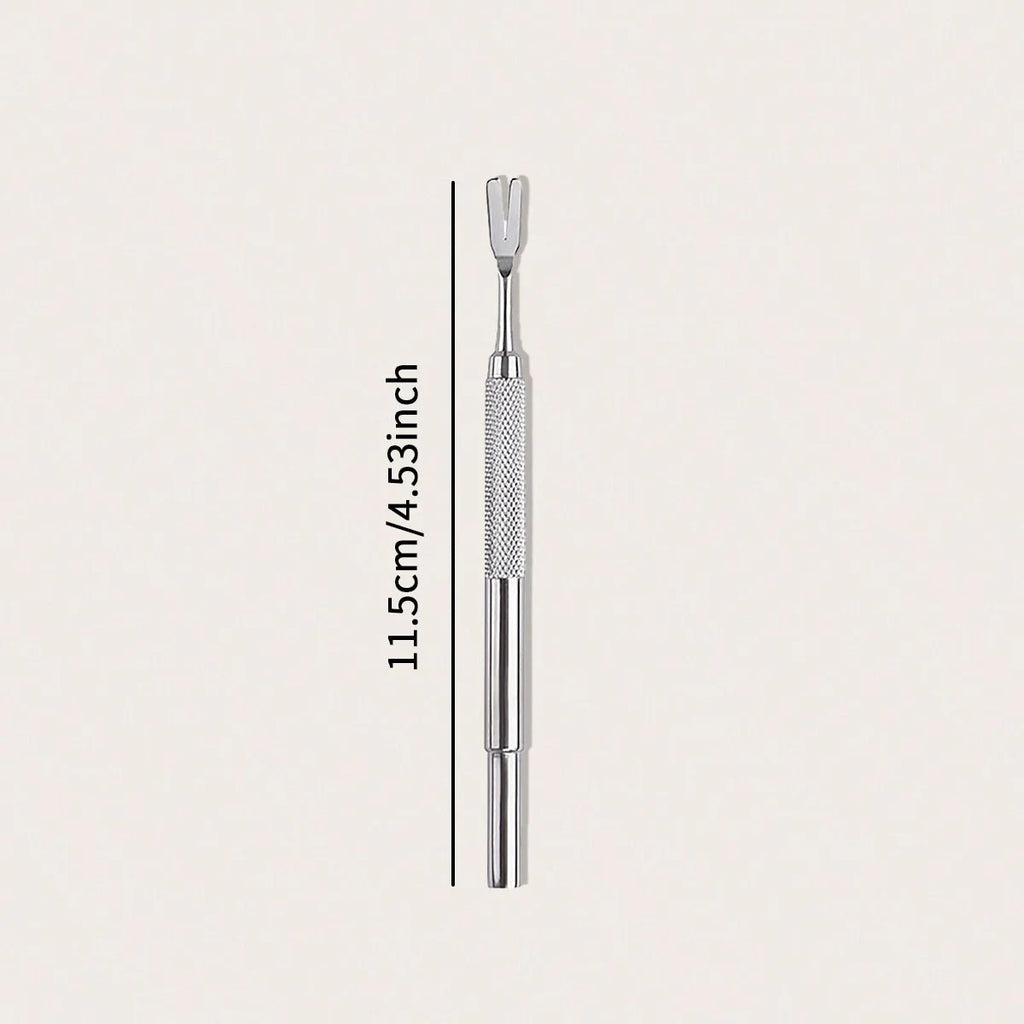 1pc-Stainless steel tick fork removal tool - effective pet flea and tick removal tweezers for dog care and cleaning