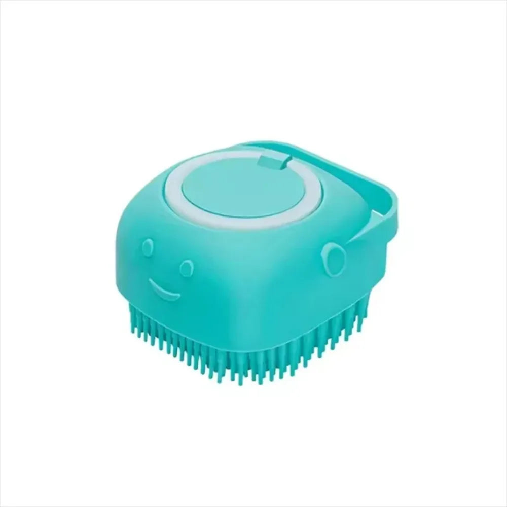 Silicone Bath Massage Brush Multifunctional Grooming Tool Soft Pet Accessories for Dogs Cats Shower Cleaning Care Supplies