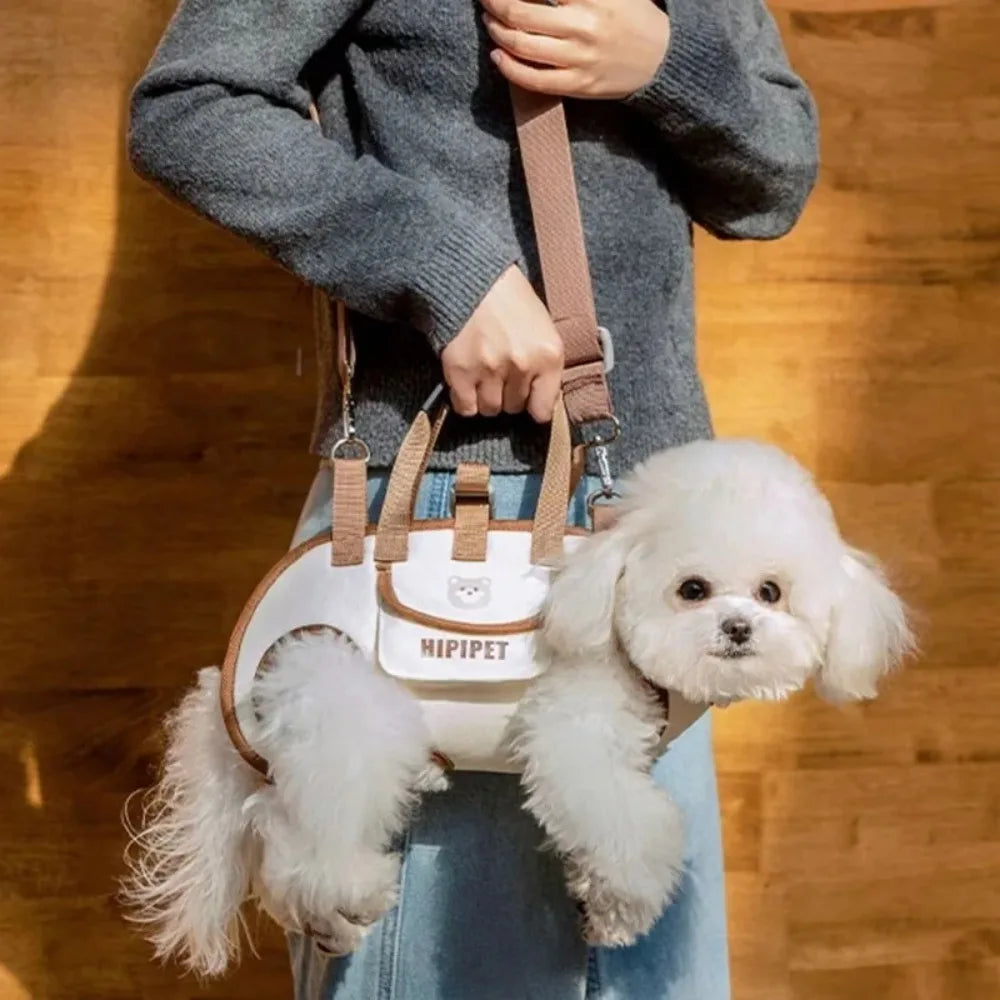 Portable Pet Carrier Backpack Breathable Dog Cat Travel Bag Multi Functional Adjustable Strap Easy Clean Outdoor Pet Bag