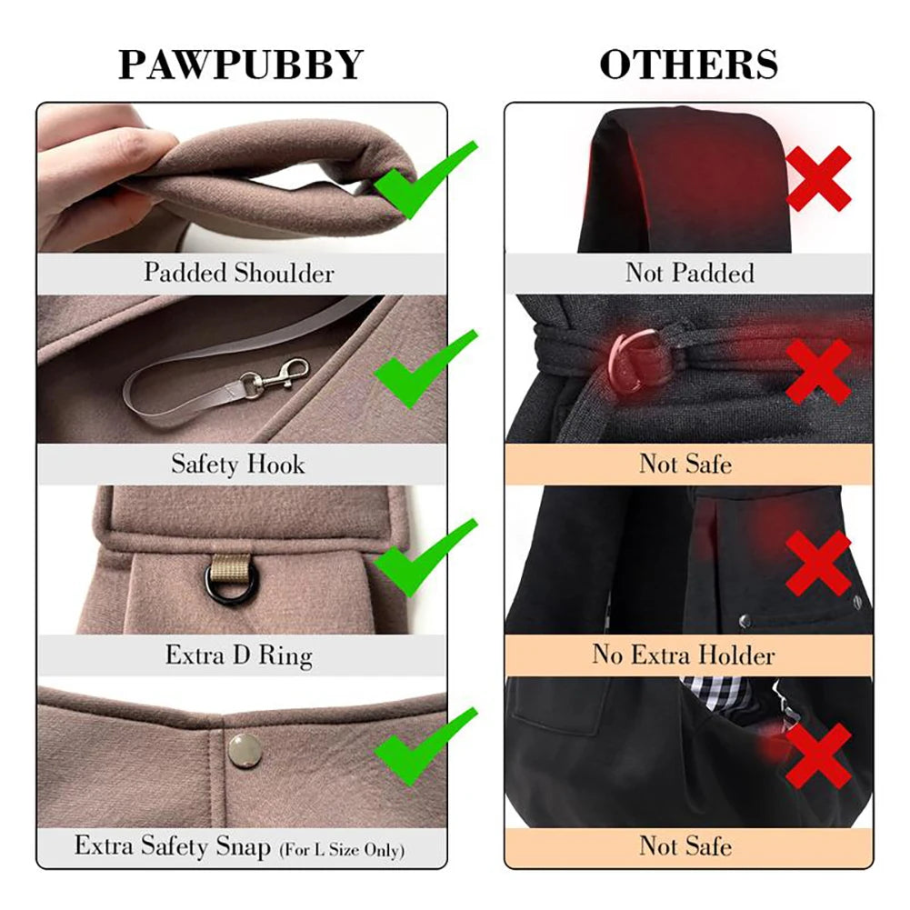Comfortable Dog Bag Pet Crossbody Shoulder Bag Outdoor Travel Portable Cat Puppy Sling Carrier Bag Pet Carrying Supplies